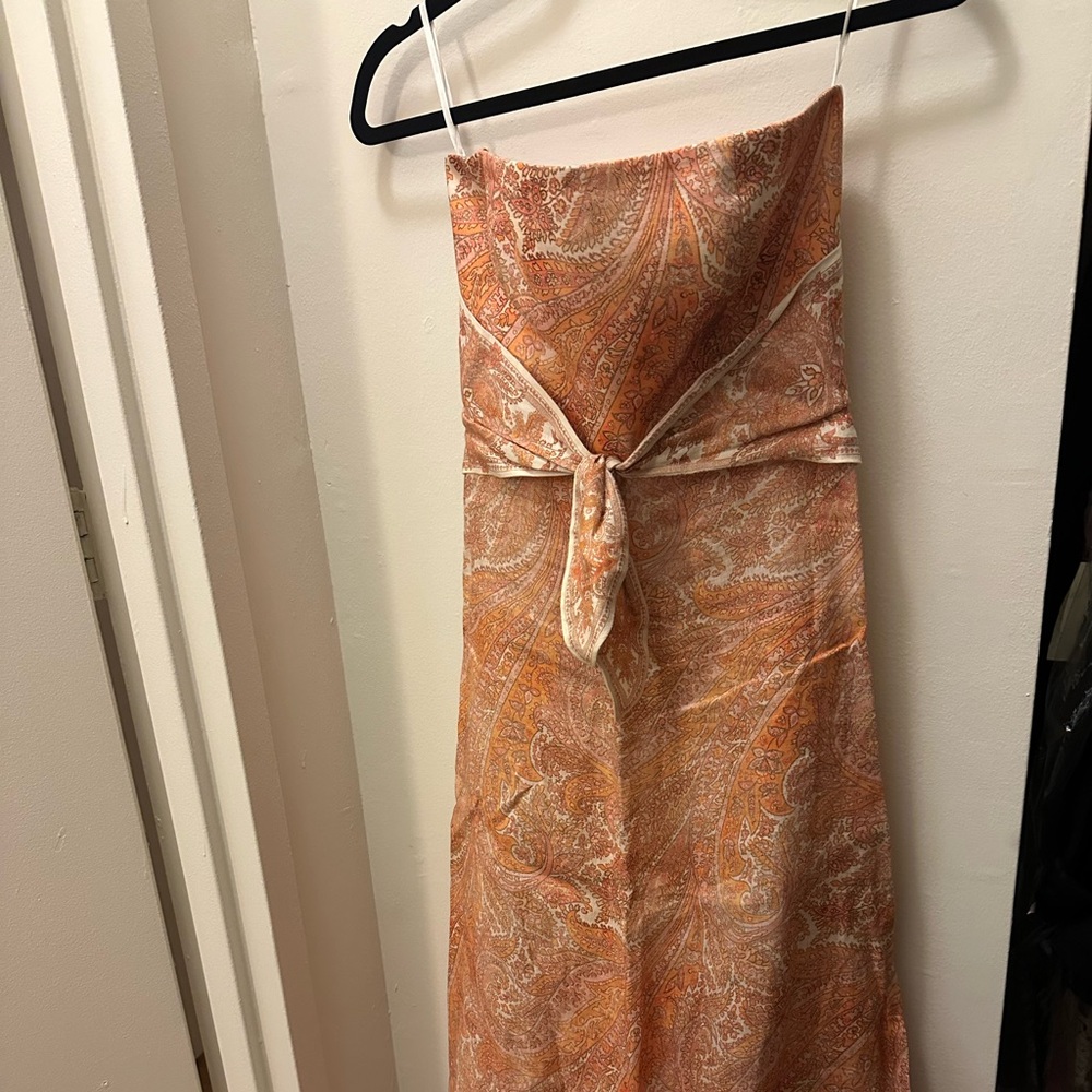 Zimmermann paisley linen midi dress